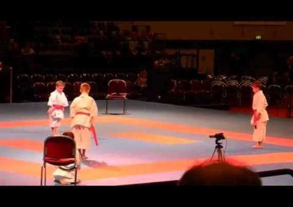 Kata enfants + Bunkai UNSU @ World Karate Championships 2014 Bremen